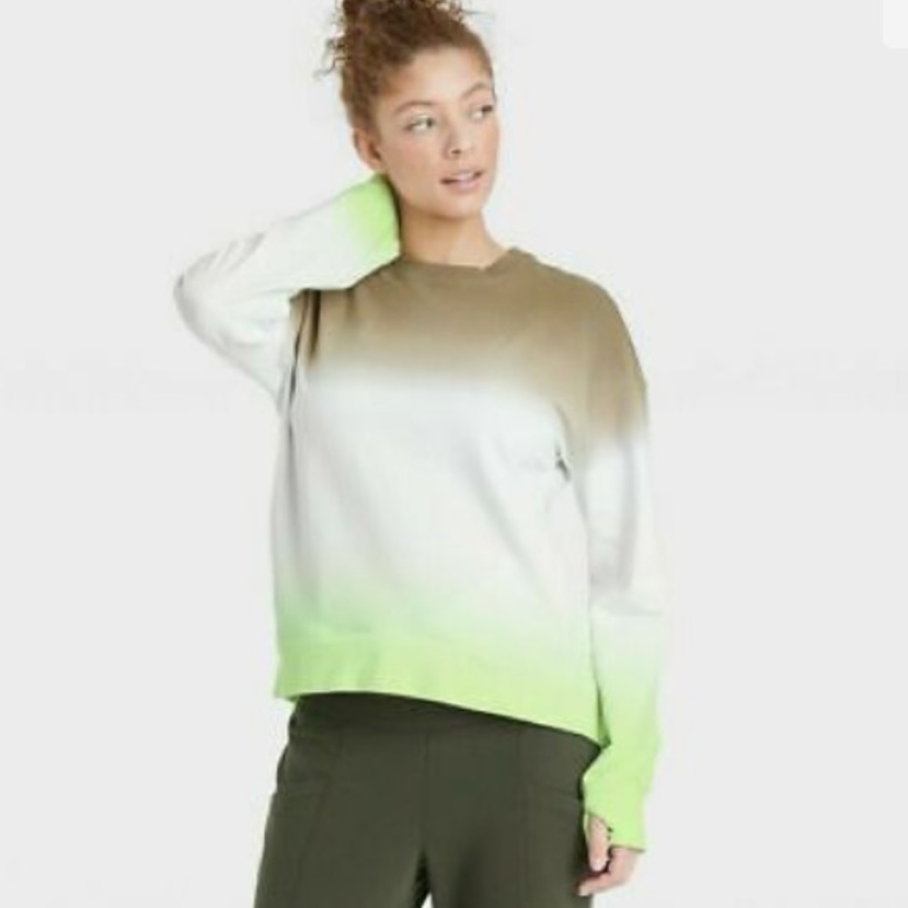 All In Motion Dip-Dye Crewneck Sweatshirt